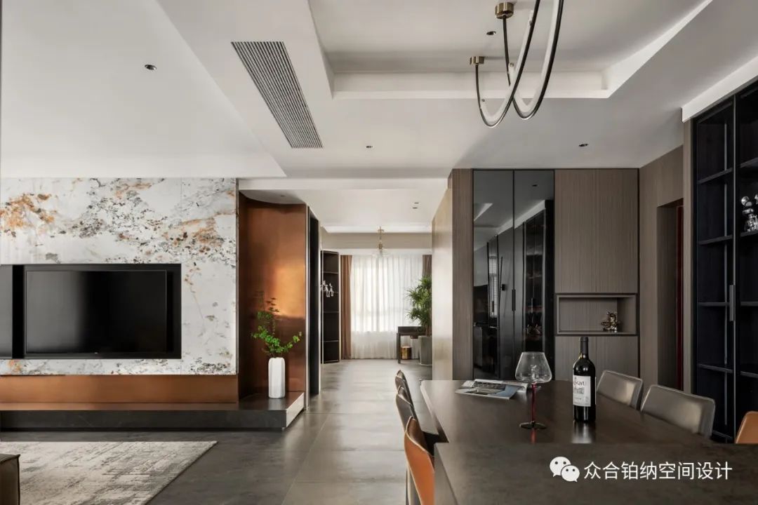 山东中央帝景简约家居空间设计丨中国山东丨众合铂纳空间设计-4