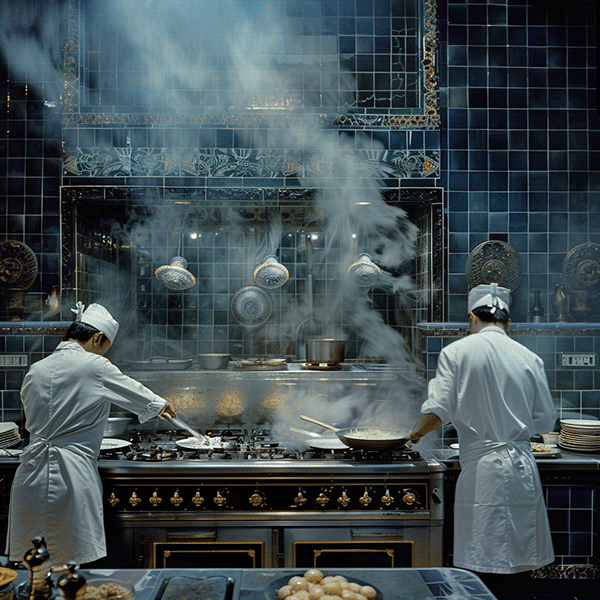 AI 生成意大利和法国美食室内设计-15