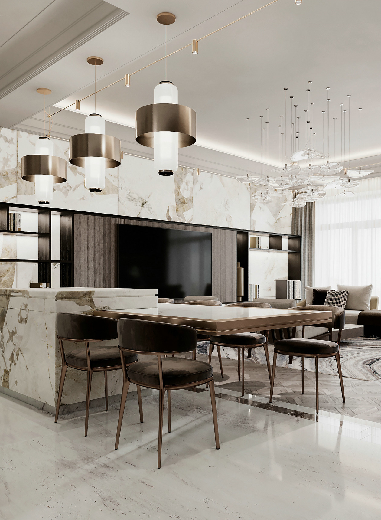 原木+大理石 打造出满满的高级范儿！-6