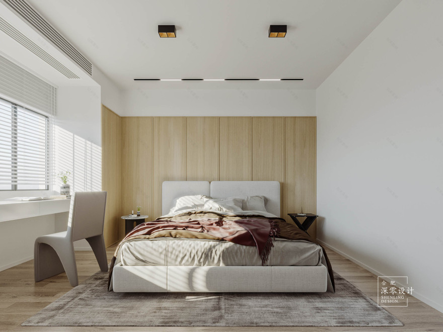 合肥深零设计新作 | 一家五口人住115㎡三室两厅,超大公共空间,太舒适了!-71