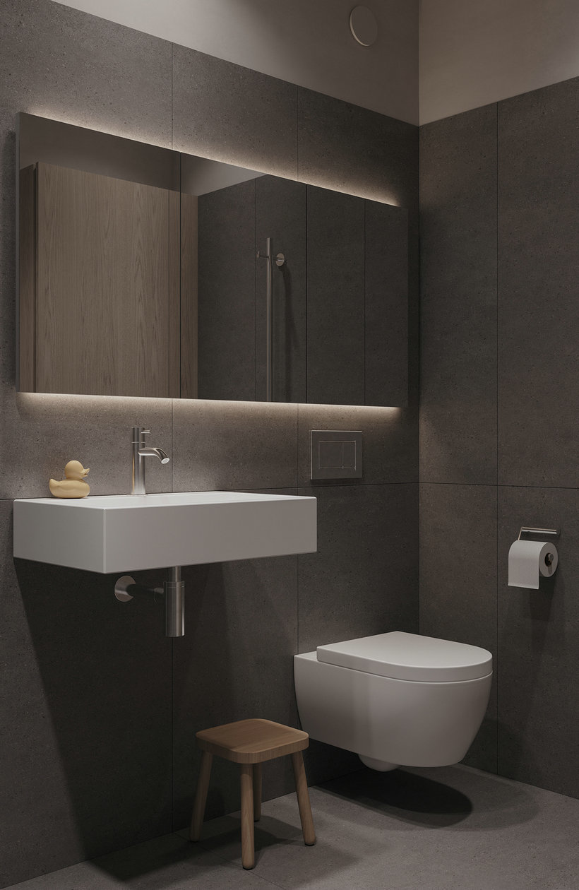 95㎡中性色系公寓设计-26