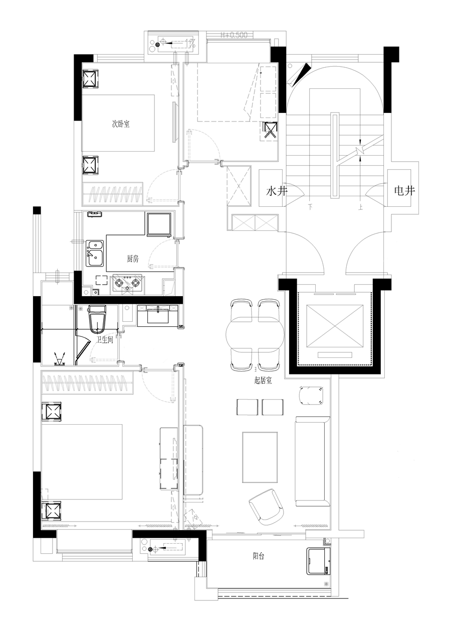 梵池设计 | 轻奢主义镇江市 120 平米三居室软装案例-5