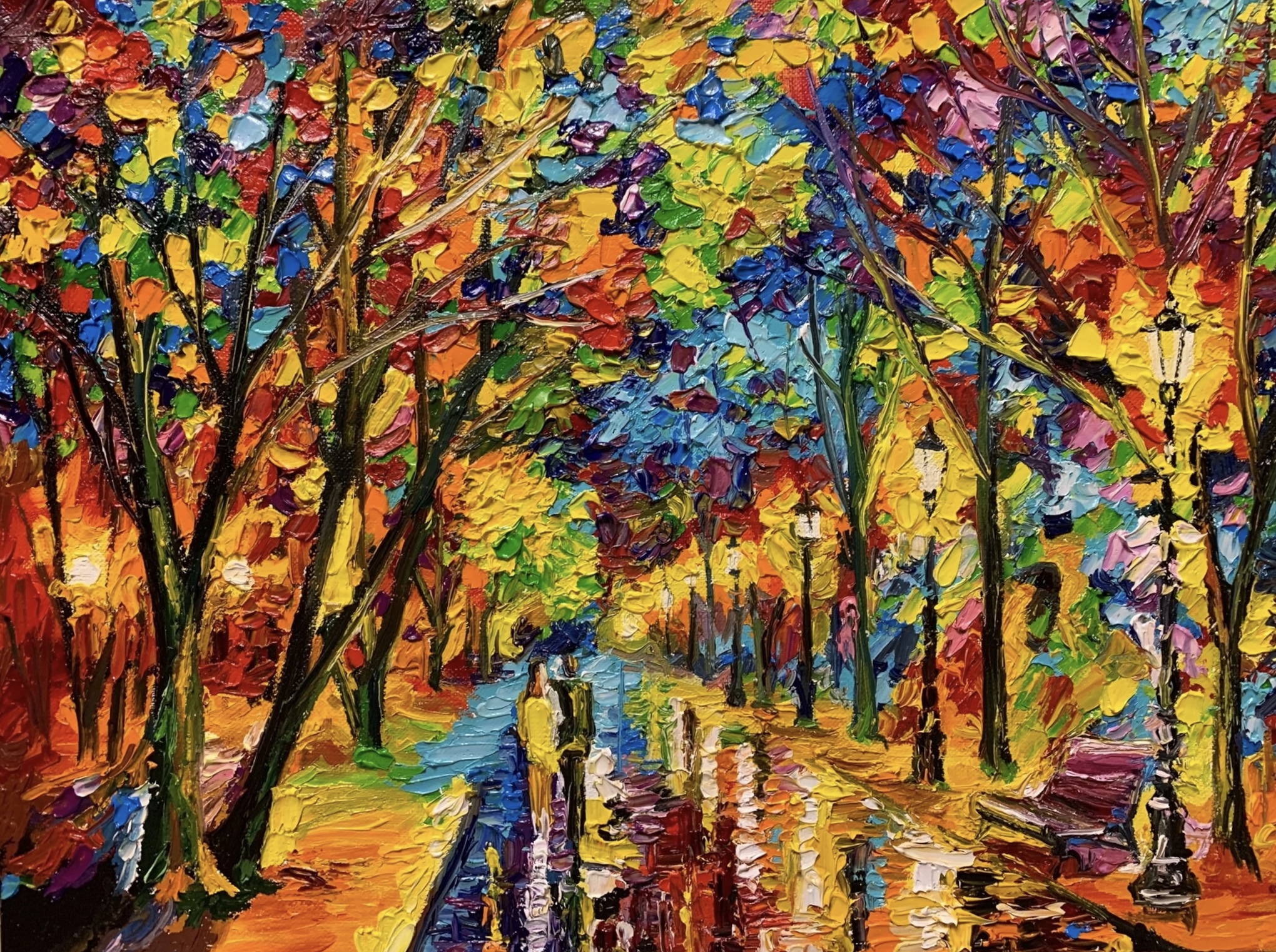 Autumn Impasto Art Series 6 Oil Paintings for Interior-10