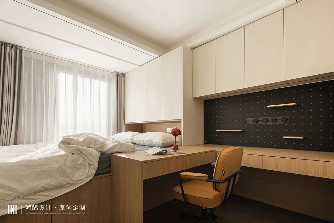 140㎡精装改造|人文原木风，改善型住宅省钱又省力-25