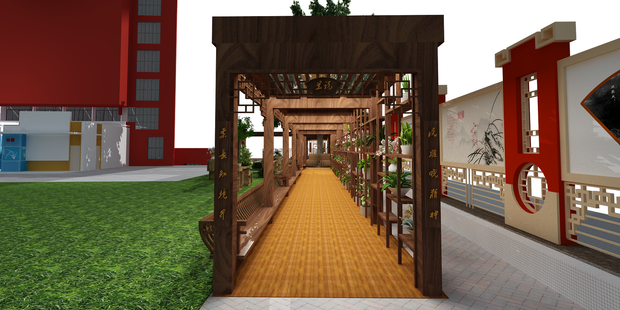 某校主题长廊设计-8