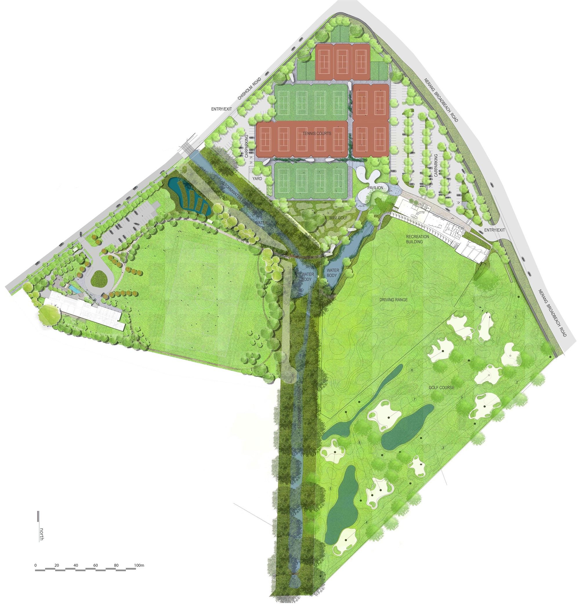 澳大利亚黄金海岸 KDV 高尔夫网球学院——现代优雅的体育中心-36