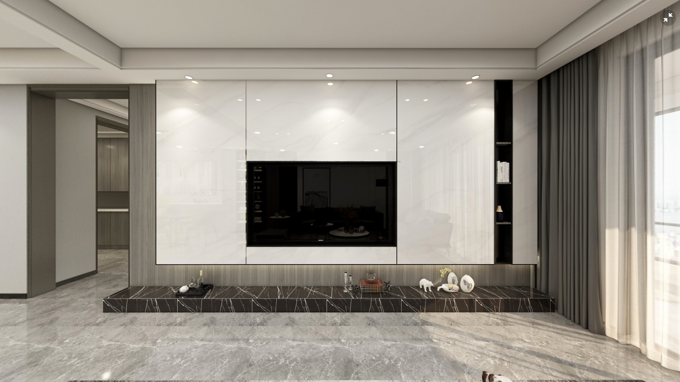 东鼎名人府邸高级灰别墅设计丨圣都家居装饰有限公司-7