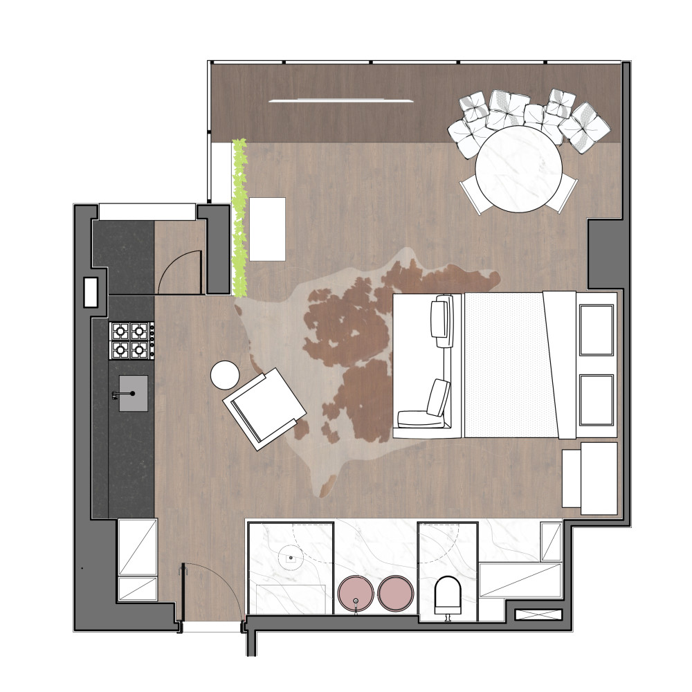 巴西式工业风格住宅(RA Loft · SP) Studio RO+CA设计-23