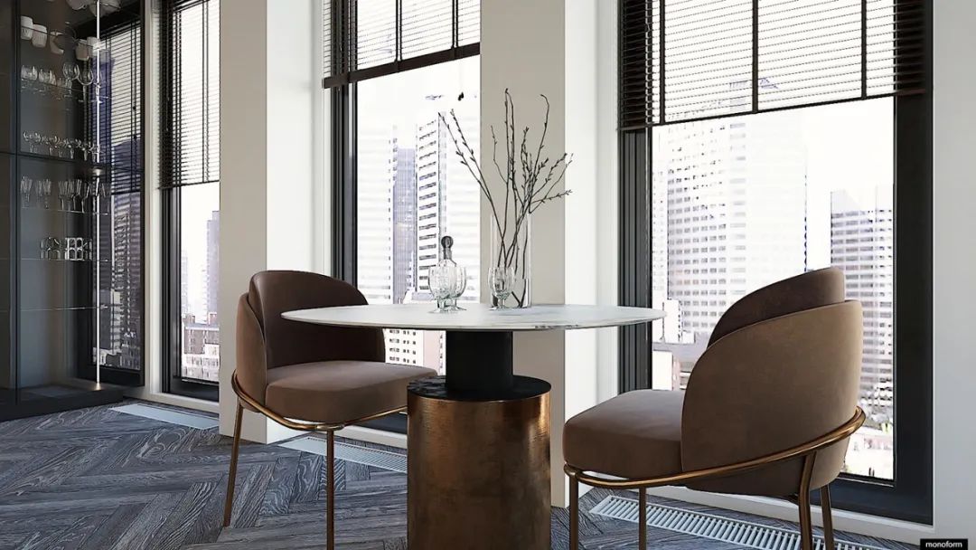 大气时尚的巧克力色木质住宅设计-7