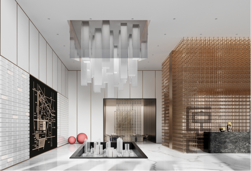 几何之美,原色空间设计的售楼部艺术-0