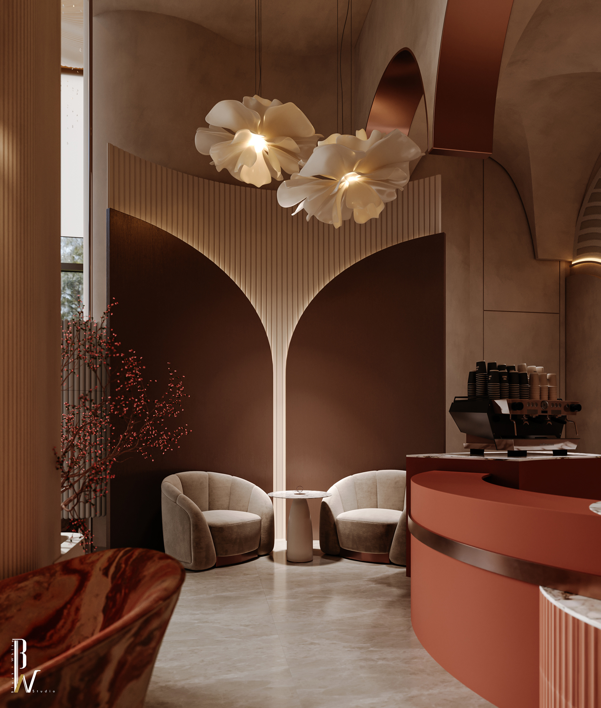 露芮巧克力咖啡馆丨沙特阿拉伯丨Black N White studio-21