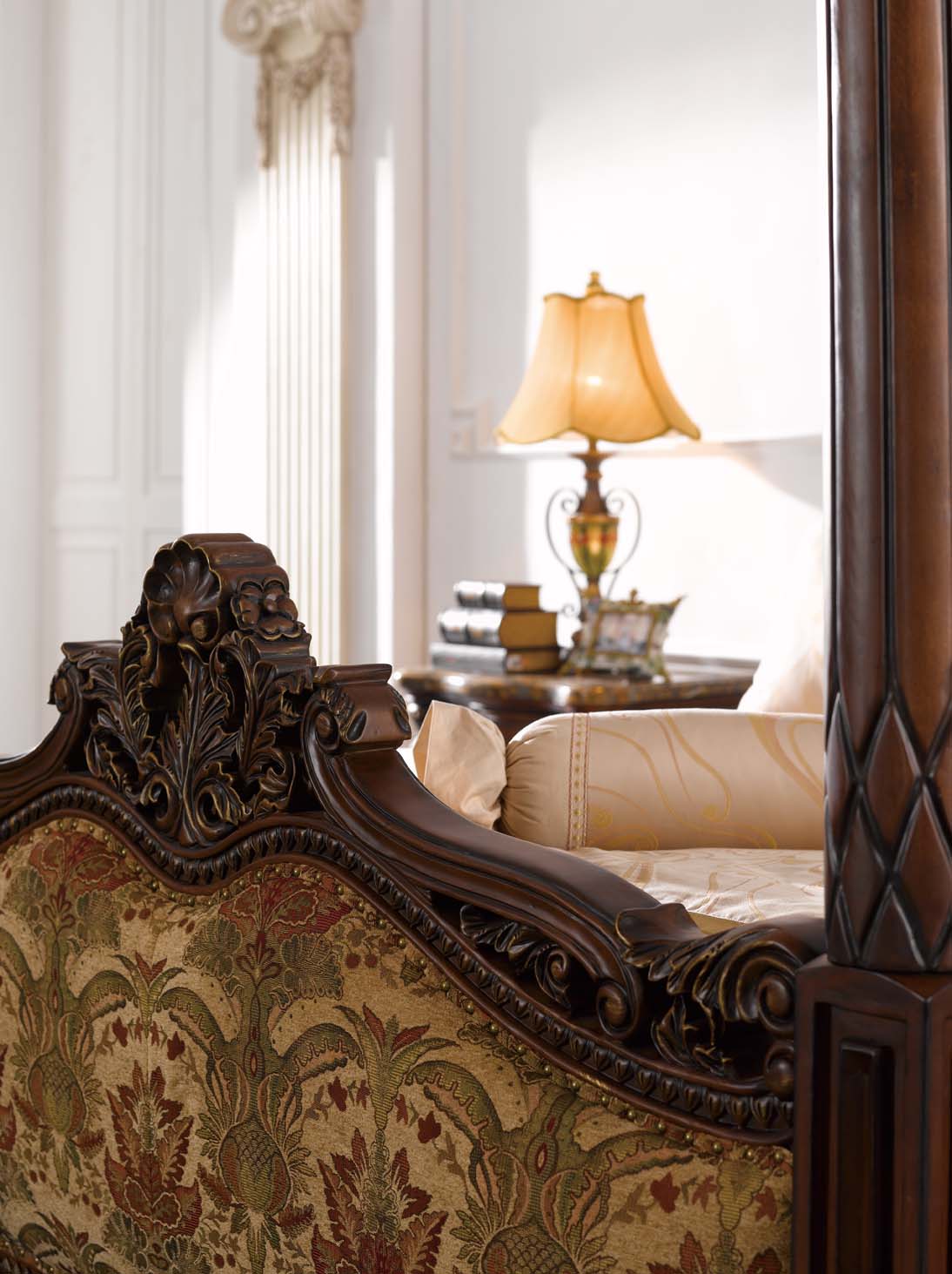 高清古典美式风格 卧室客厅餐厅书房家具场景图片素材-11