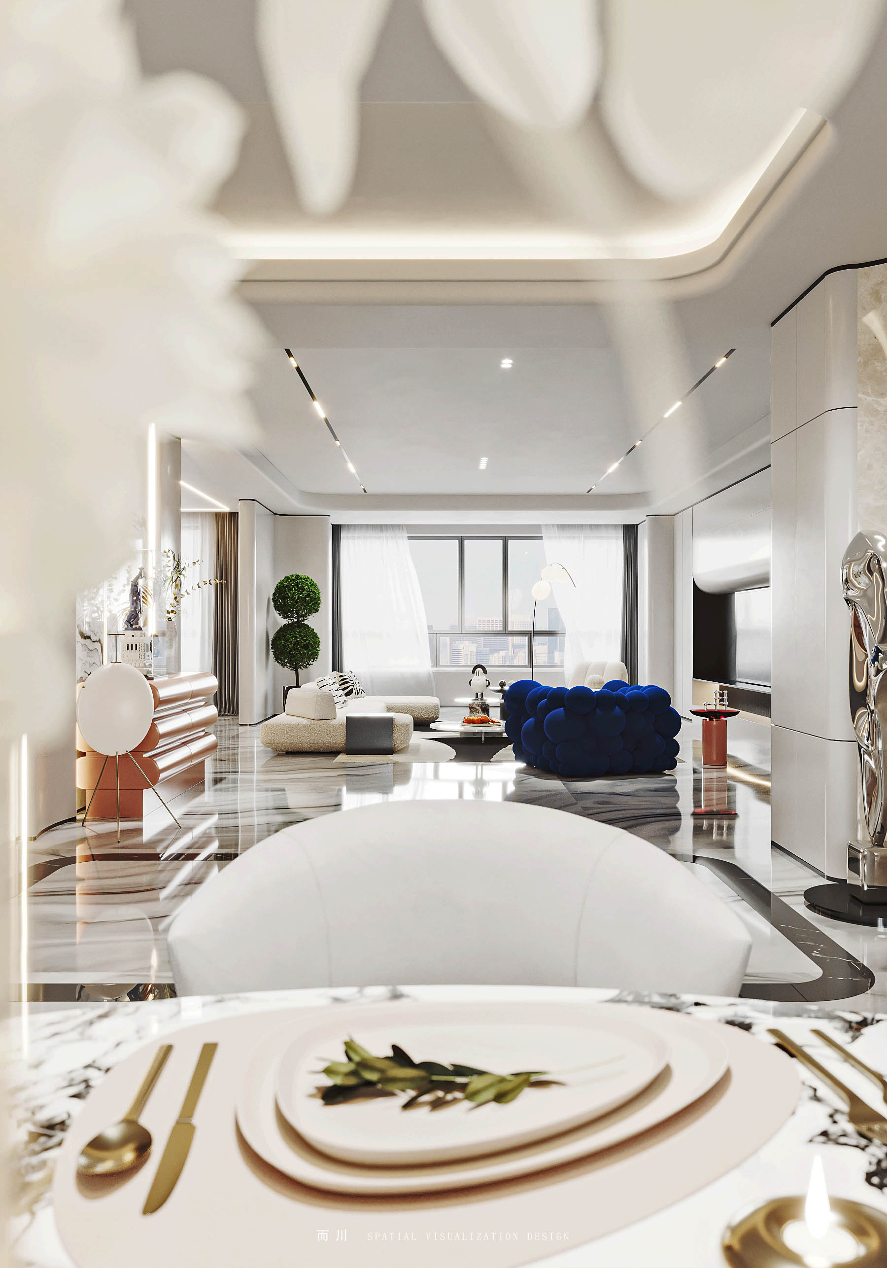 现代轻奢丨魔方空间设计-20