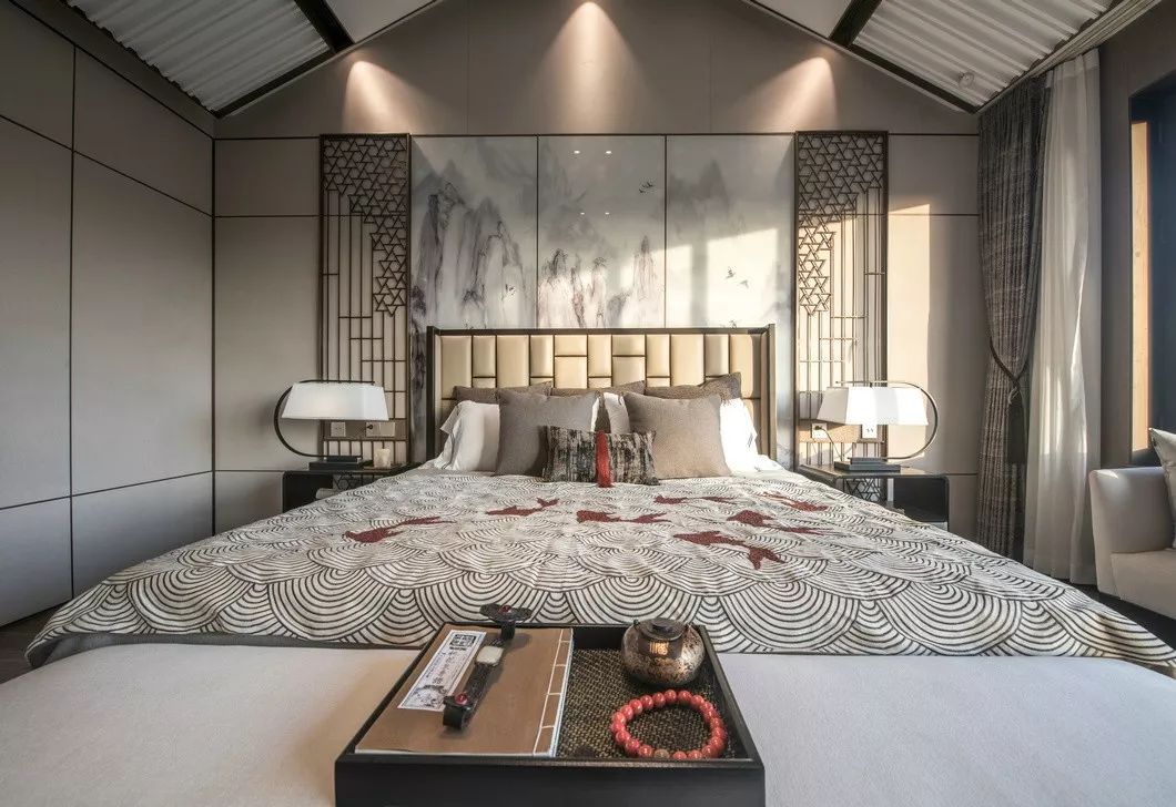 大地色与中式蓝的完美融合，打造优雅简约的人居空间-33