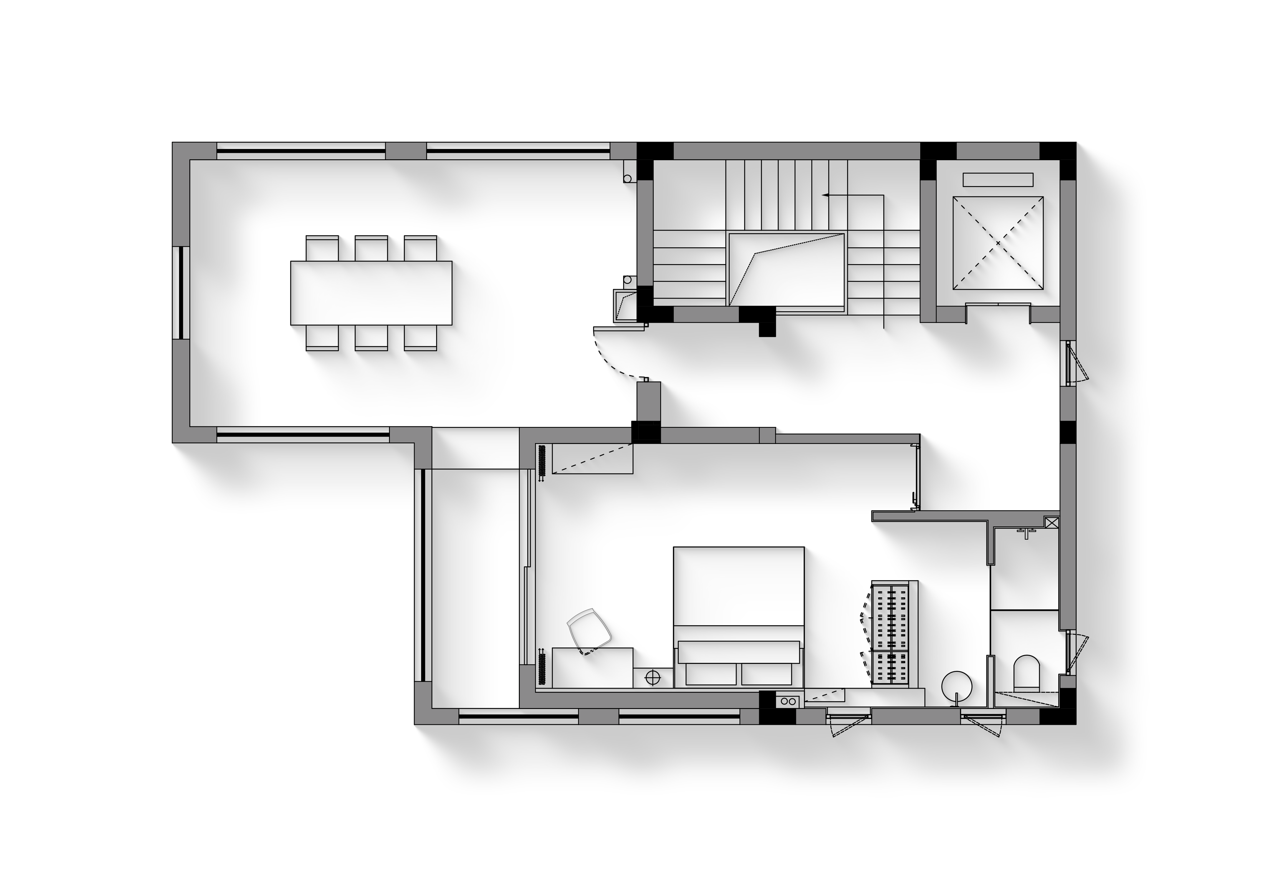 别墅项目丨中国杭州丨硬装辰佑设计,软装颜青软装-85