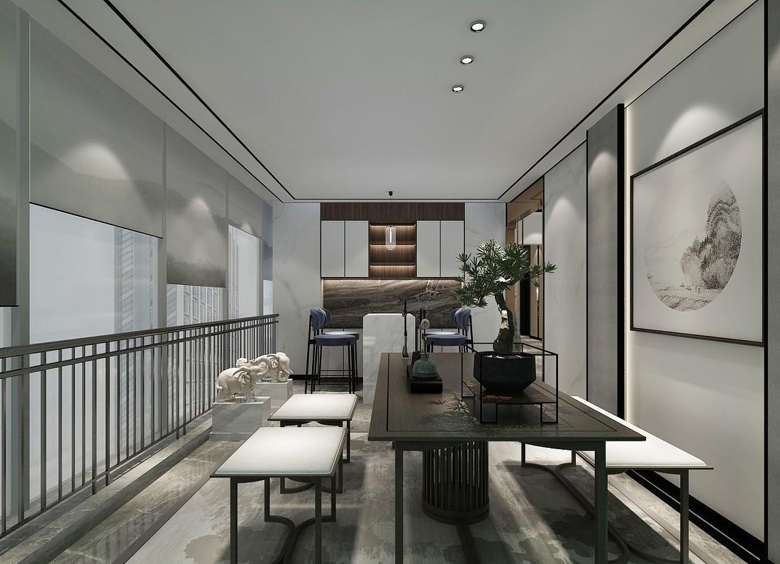 
中西结合淡雅办公室装修案例赏析 -2