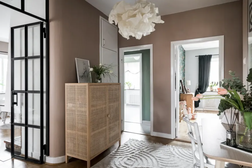 瑞典温馨公寓 | 现代壁炉设计成亮点-8