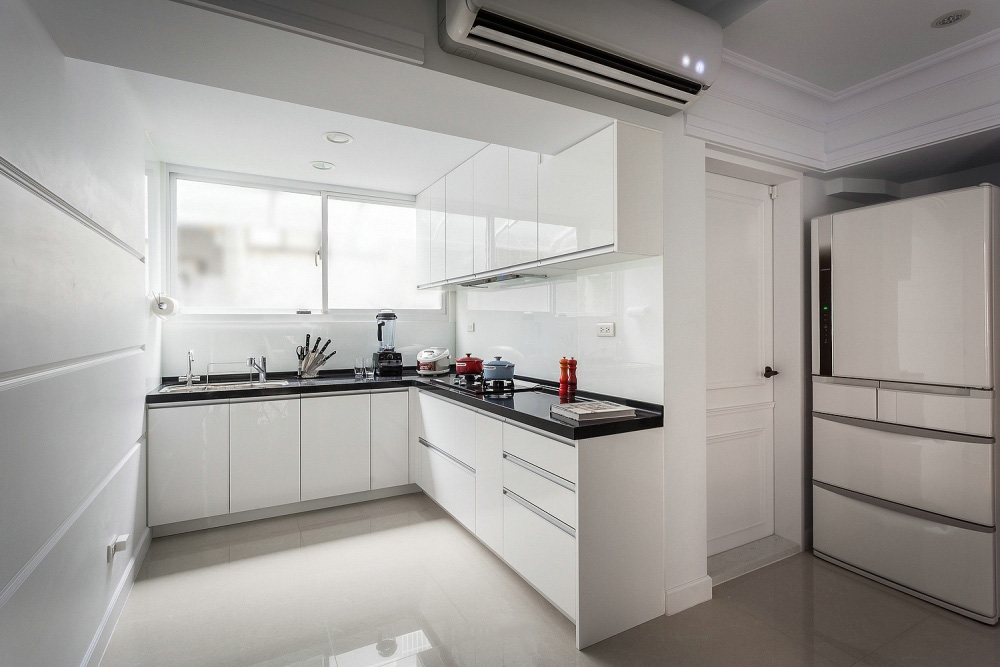 丰越设计打造现代原木金属风格样板间-19