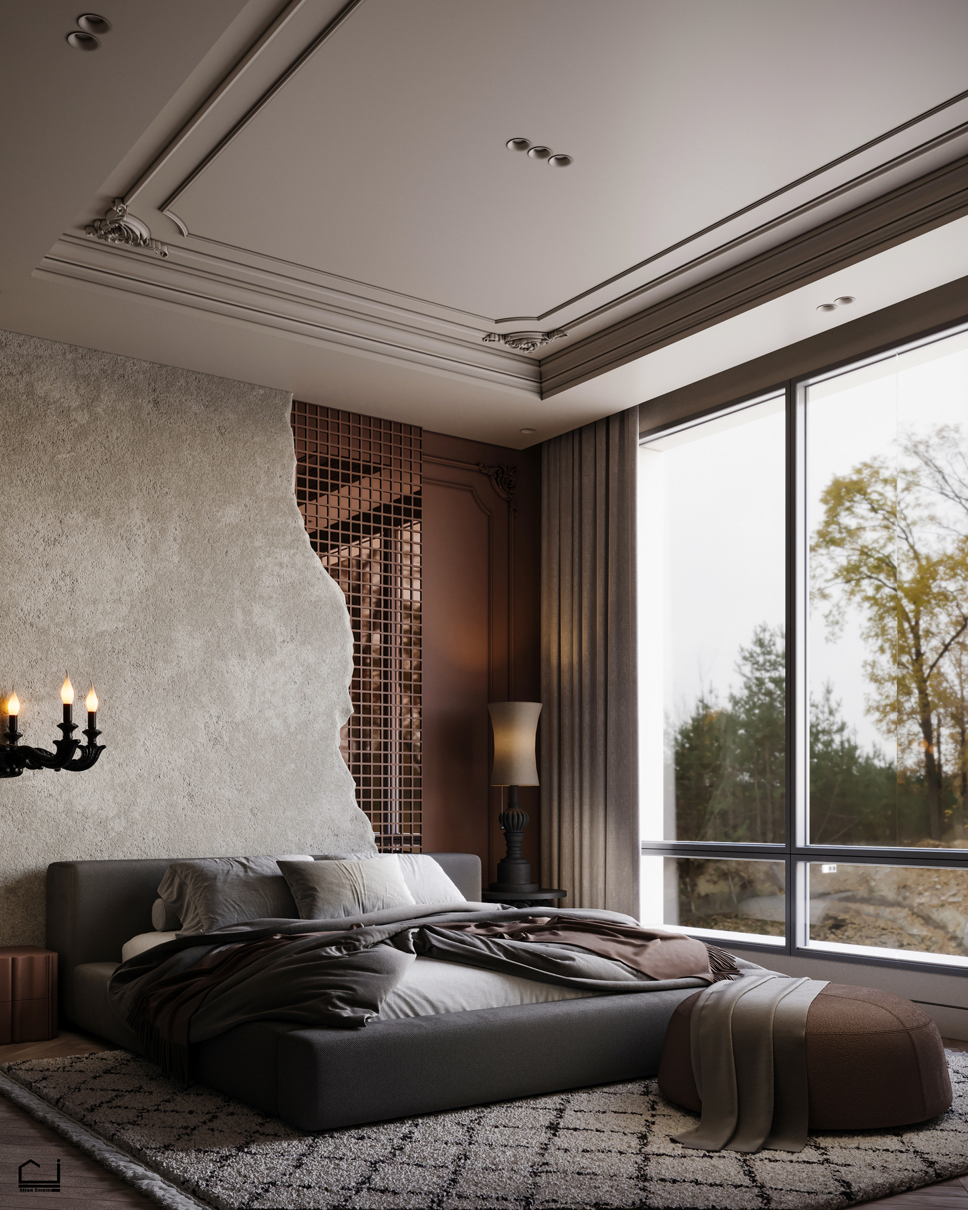 Guest Bedroom（客卧）丨阿联酋丨Aliaa Essam-1