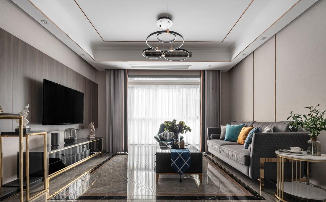 内江十亩现代混搭风家居设计,低调奢华空间融入自然光线-0
