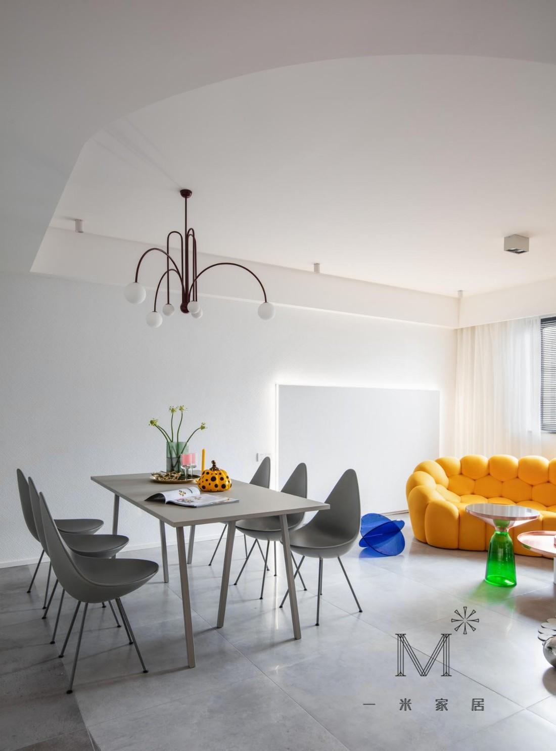 公寓丨【一米家居】新婚儿童摄影师夫妻的色彩之家-13