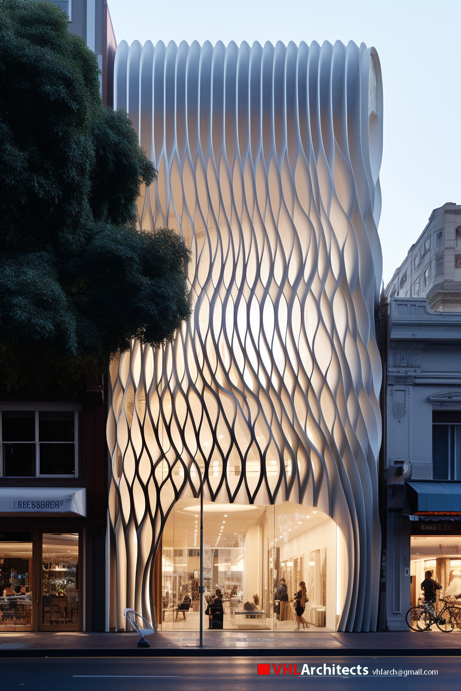 Attractor waves 商店时尚设计丨越南胡志明市丨Vo Huu Linh Architects-0