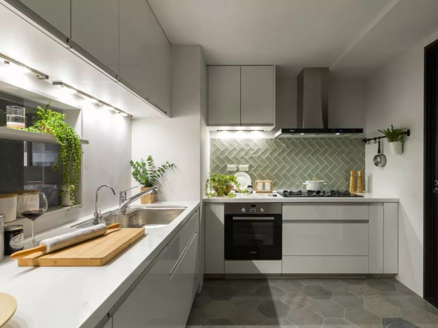 100㎡简约小资风住宅,宽敞自然的客餐厅空间-67