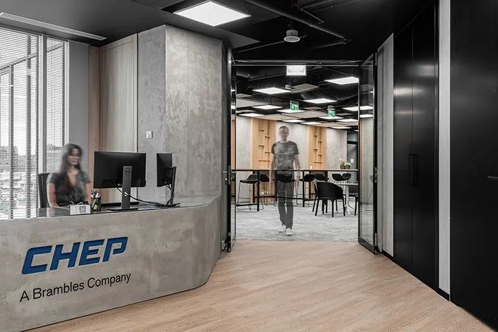 1400㎡制造公司总部办公空间,优雅精致灰的工业风设计-8