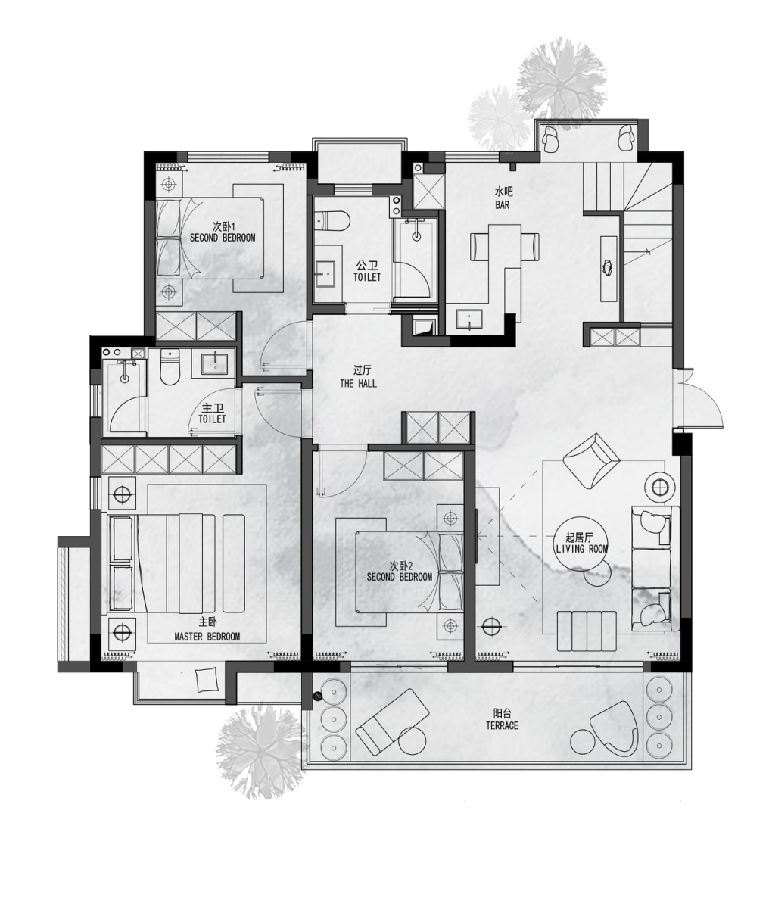 样板房实景丨187㎡现代风，越简单，越高级！-105