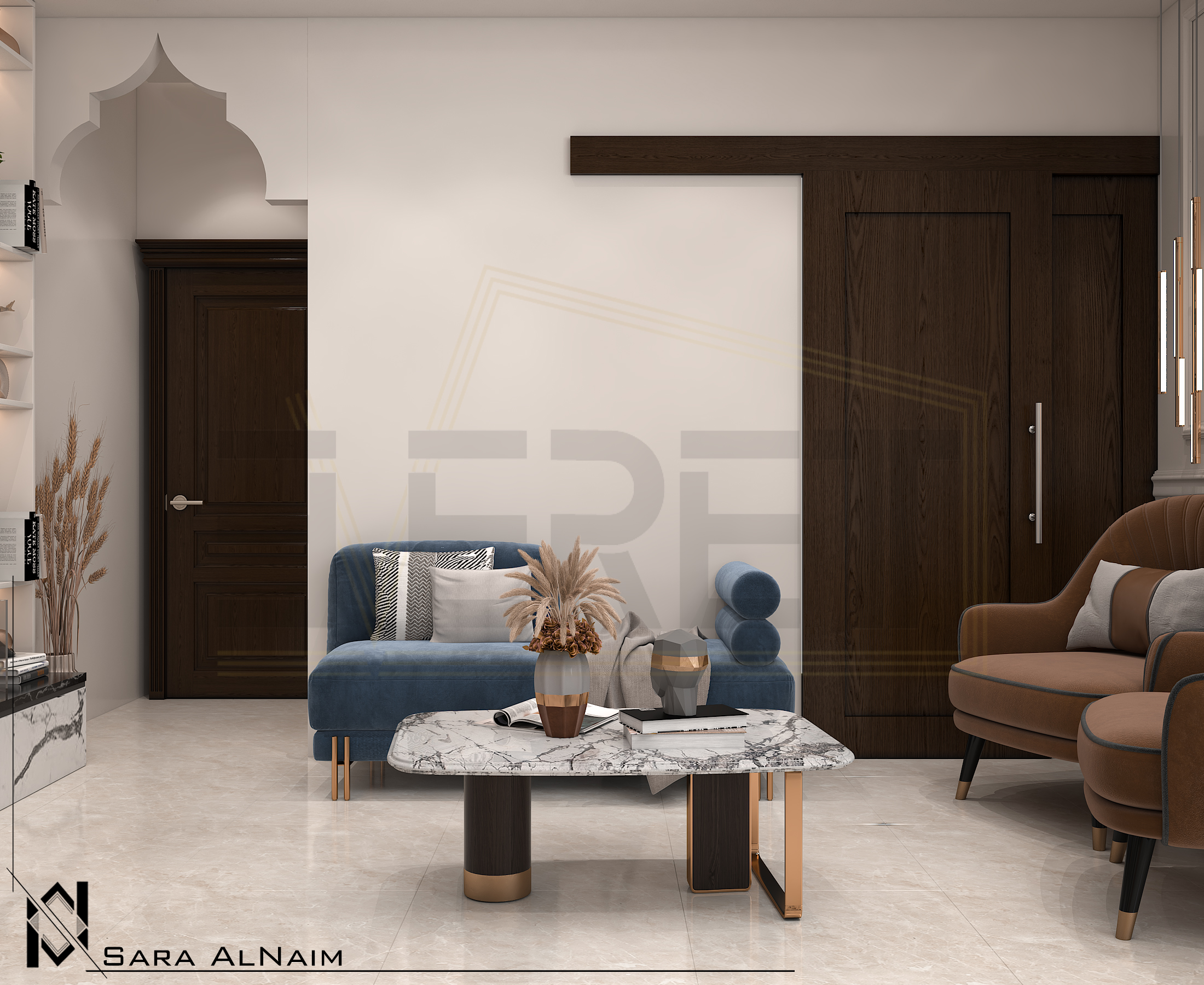 TV Wall with Living Room-3