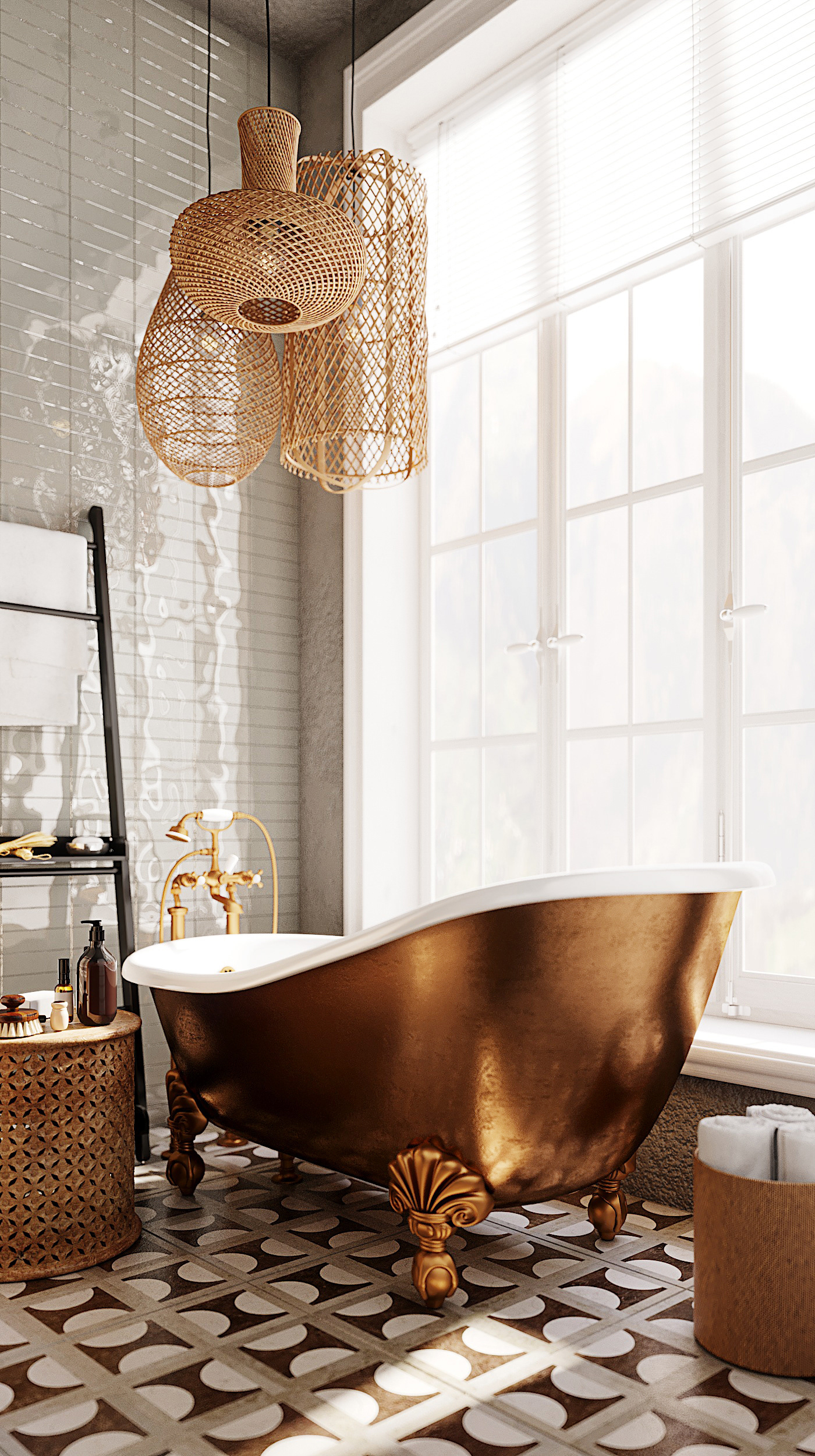 浴室工程 米色丨Alina Gordienko-11