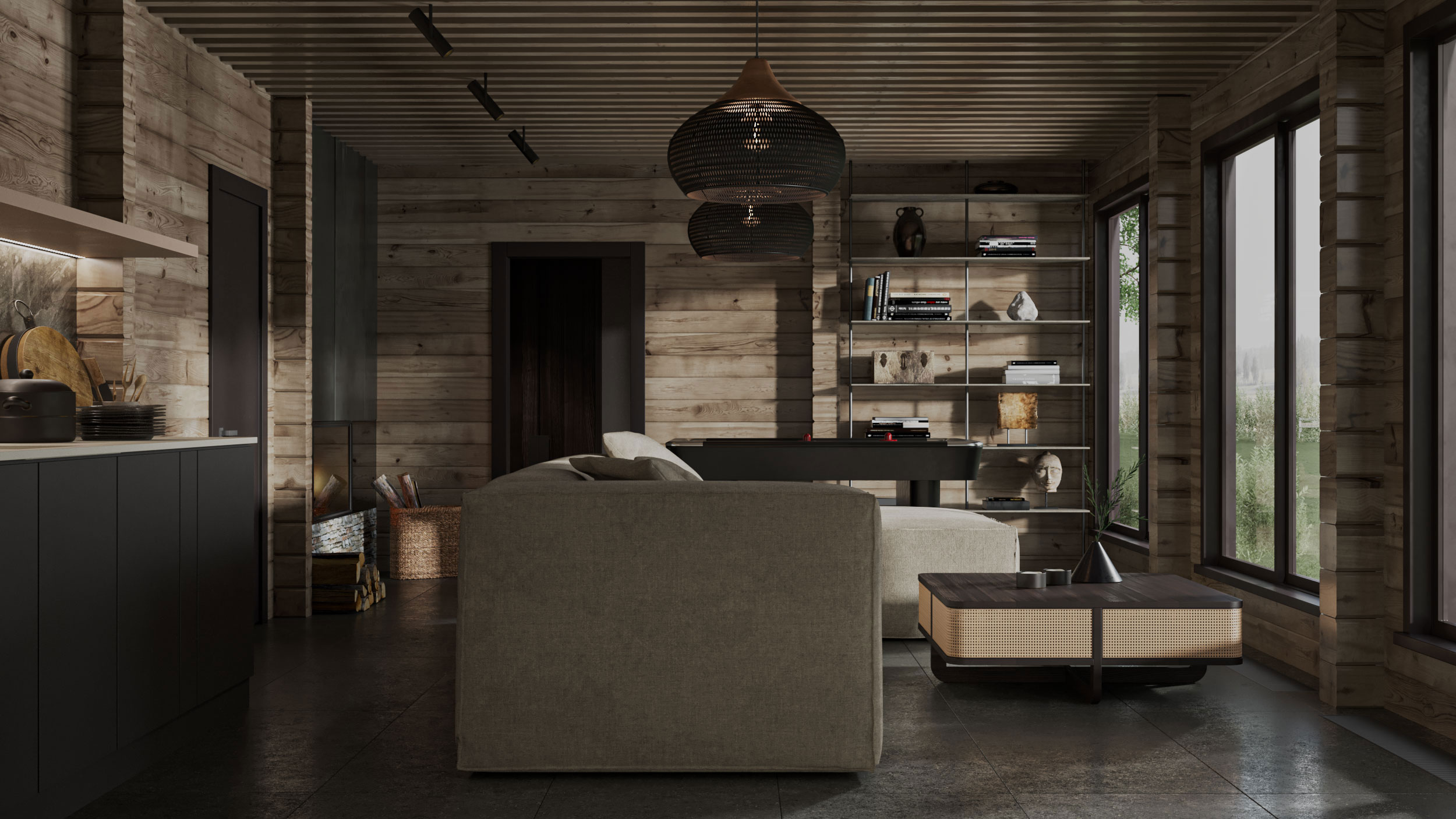 私人浴场放松区设计丨俄罗斯莫斯科丨JULIA SIDOROVA-8