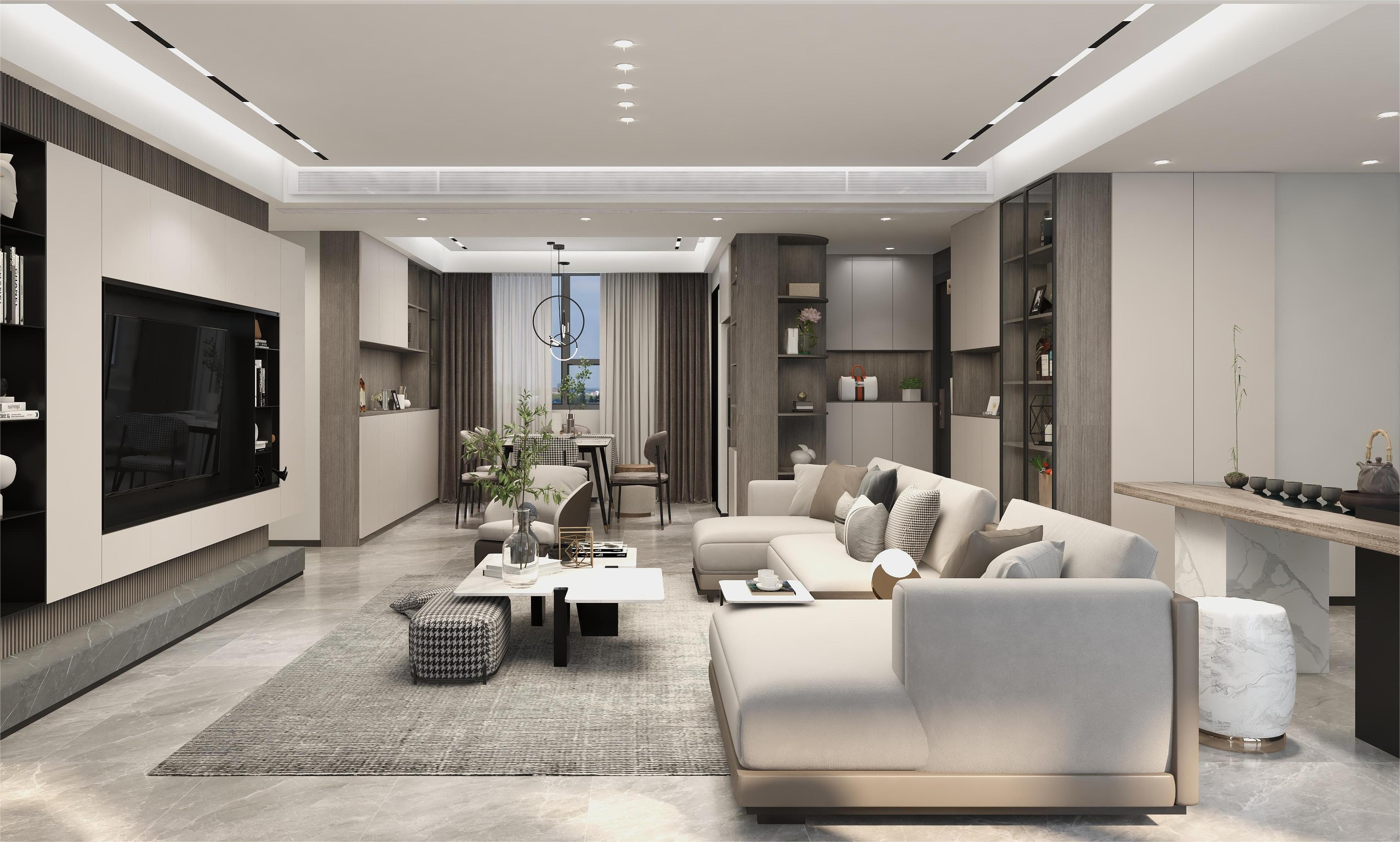 深圳如愿异地设计：合肥·国贸景城，黑白灰现代简约风-6