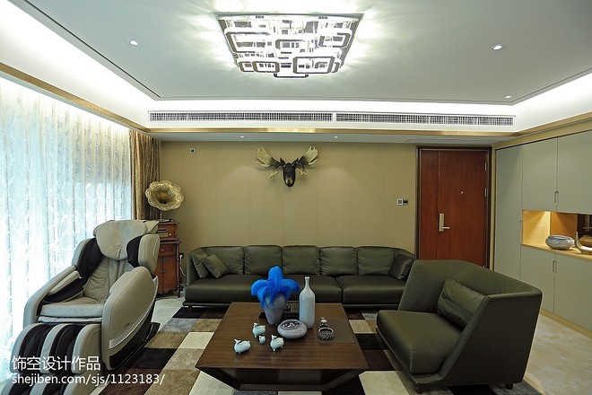 卓越浅水湾160平米别墅豪宅装修项目丨饰空设计-11