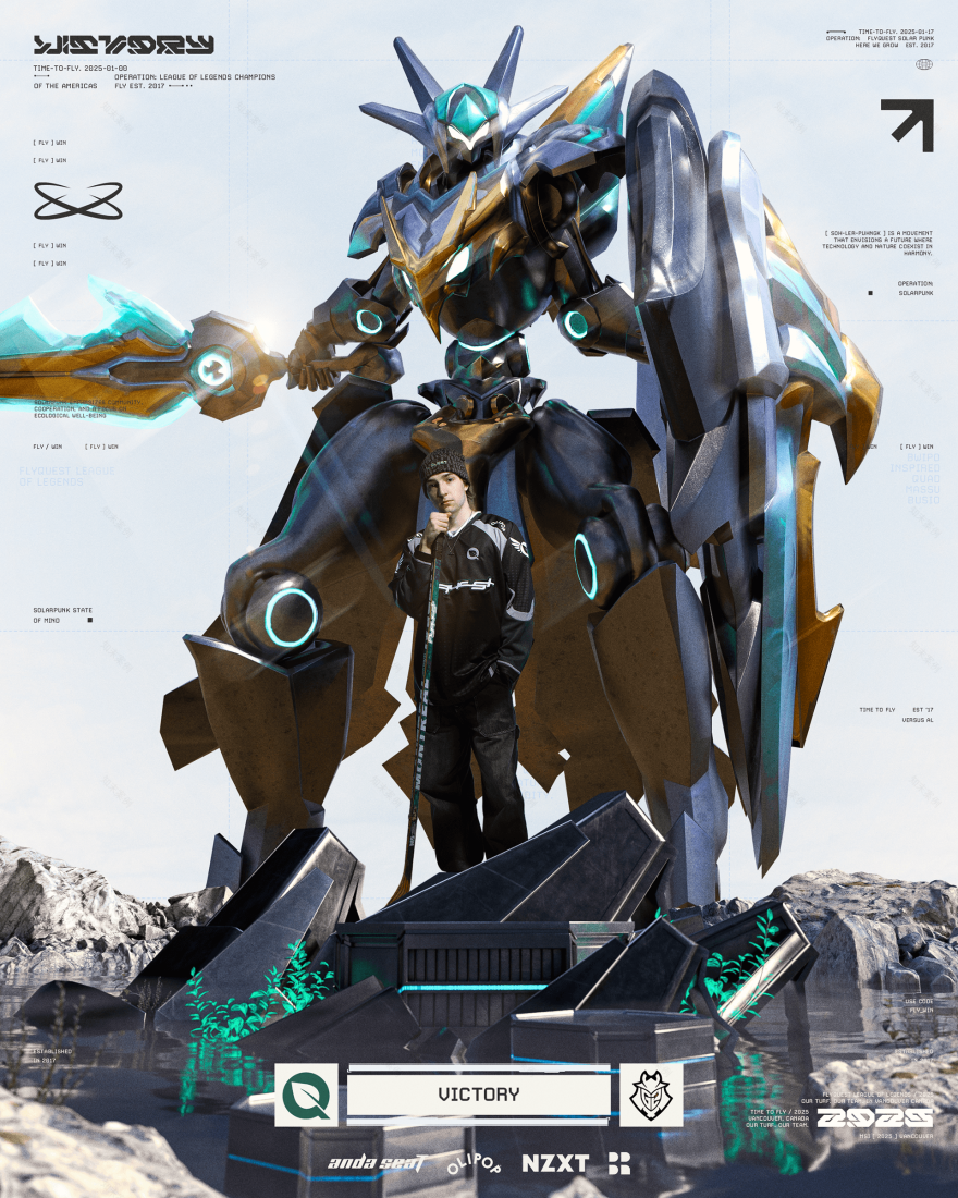 FlyQuest MSI 2025相关项目丨加拿大温哥华丨CARLIEB0T(球衣设计),未提及整体活动设计方-2