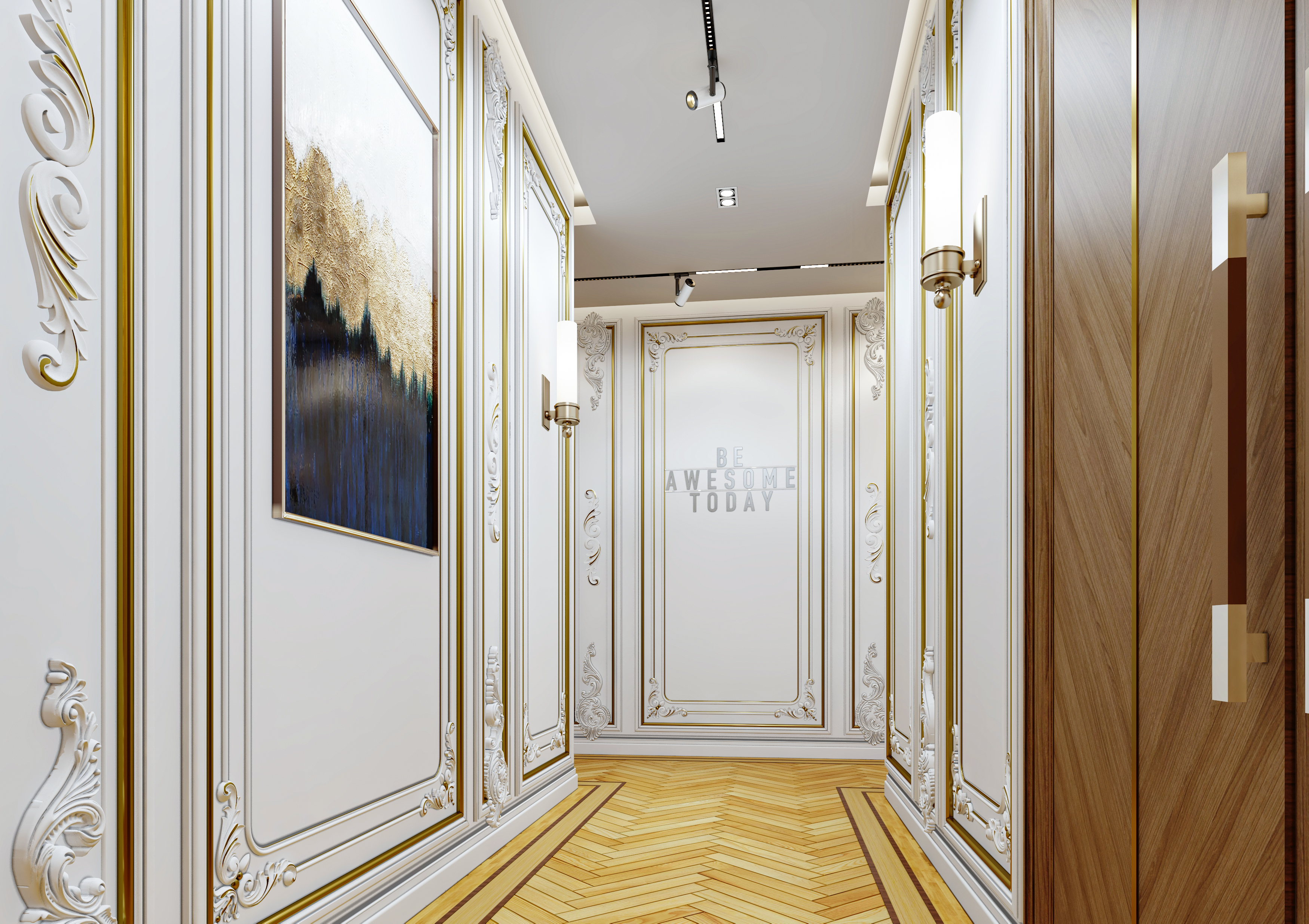 埃及某办公室接待区入口设计-17