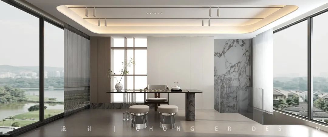 中骏柏景湾现代雅奢家居设计丨中国济南丨虫二设计-30