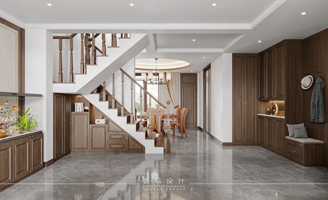 振业泊墅简约新中式复式空间丨青马别墅空间设计-45