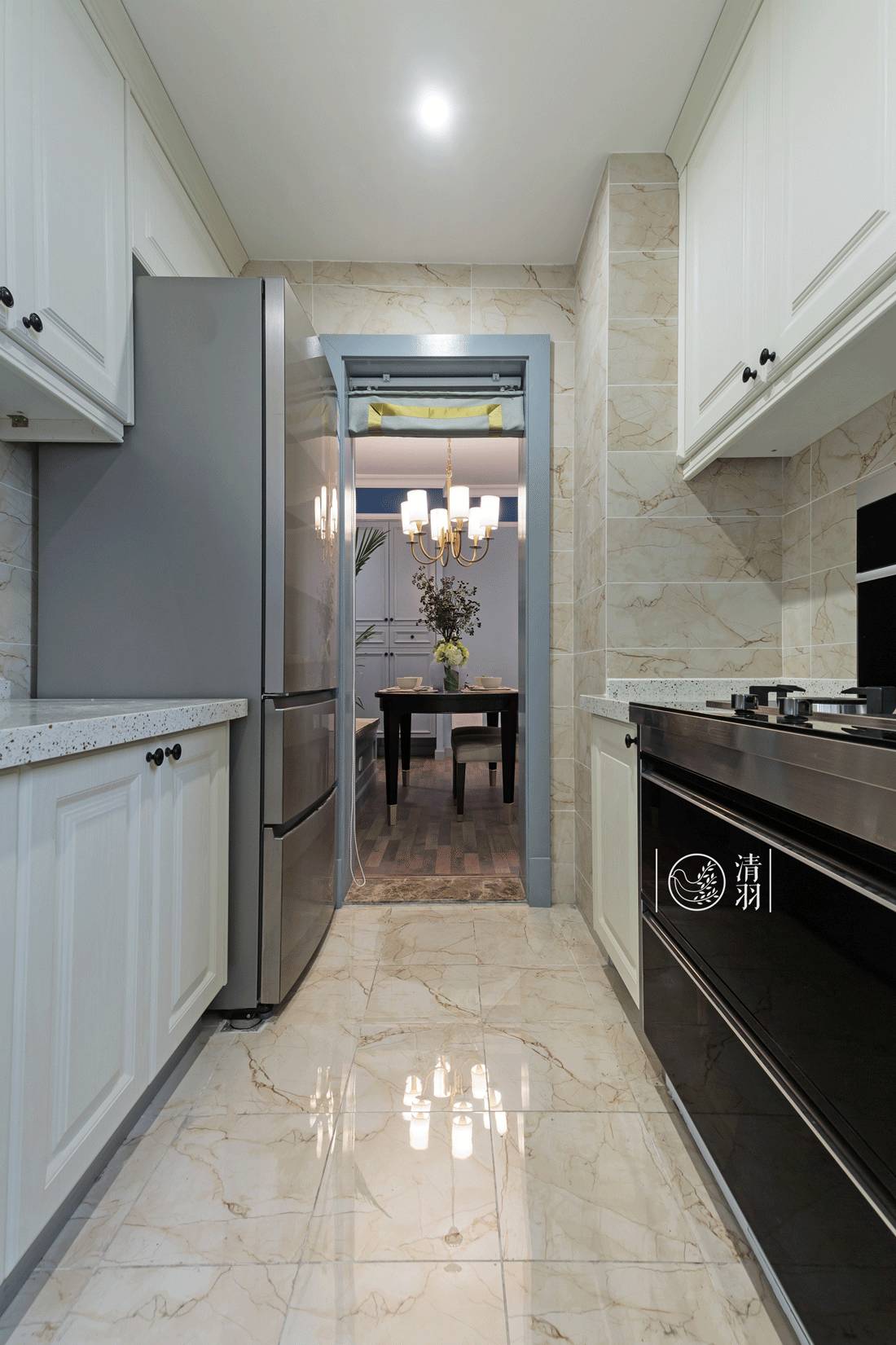 清羽设计 | 成都暗夜星空美式三居室-26