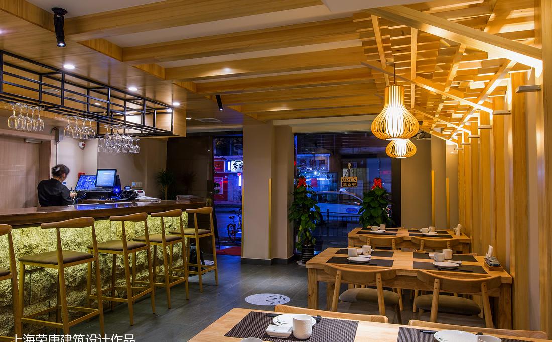 荣唐建筑丨日式餐厅丨竹の里日料-5