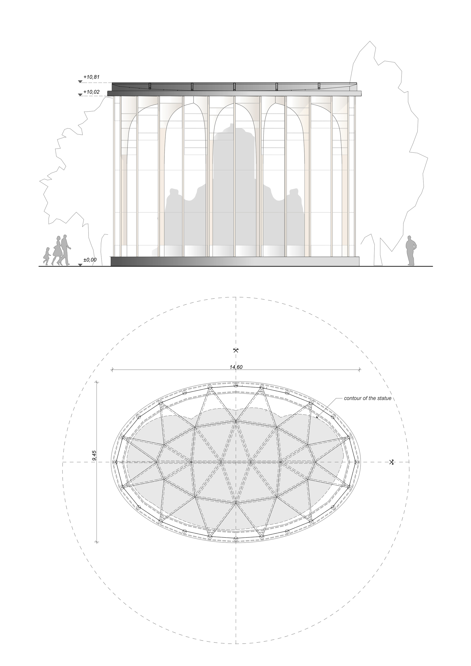 Art Shield Statue Conservation Pavilion / Hello Wood-46