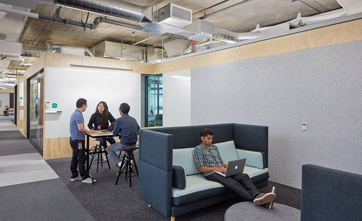 旧金山 Pinterest 新总部，现代木质金属办公空间-20