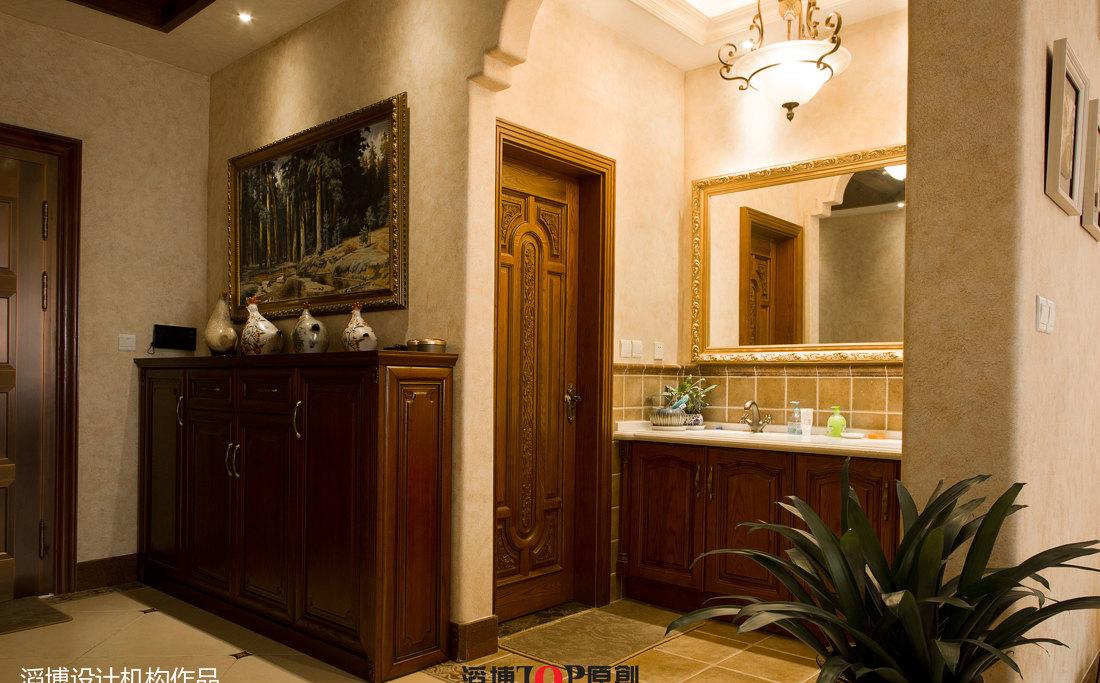 昆明世博生态城美式别墅设计 | 实木家居与欧美元素的完美融合-23