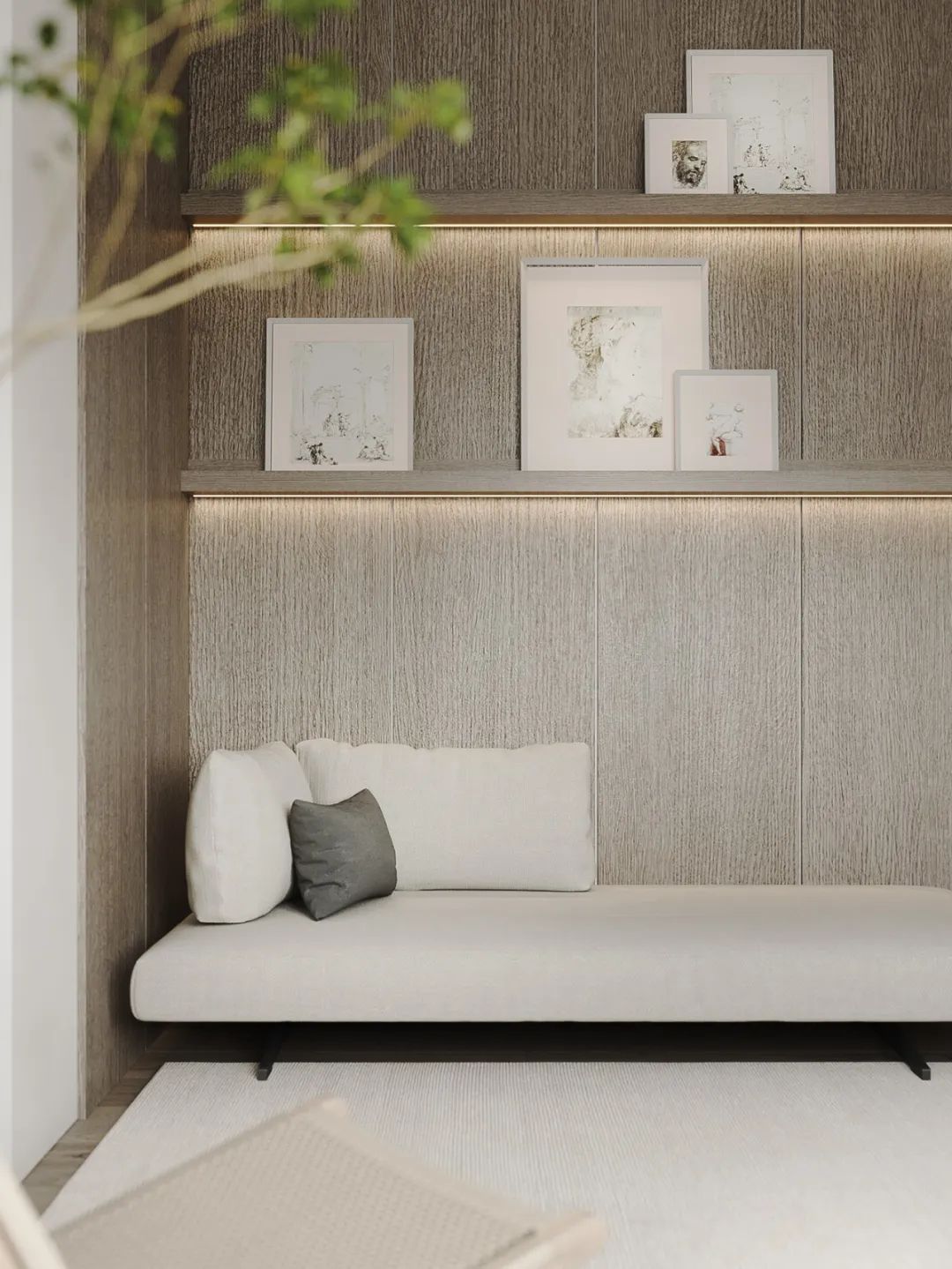 现代简约乡村风的居住空间-50