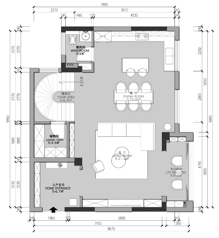 曲直有度 · 现代风格泸州住宅设计丨中国泸州丨松间设计-28