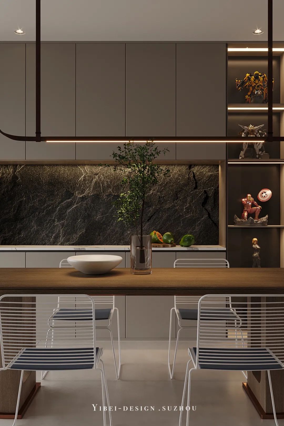 现代极简家装设计丨中国苏州丨YIBEI DESIGN-16