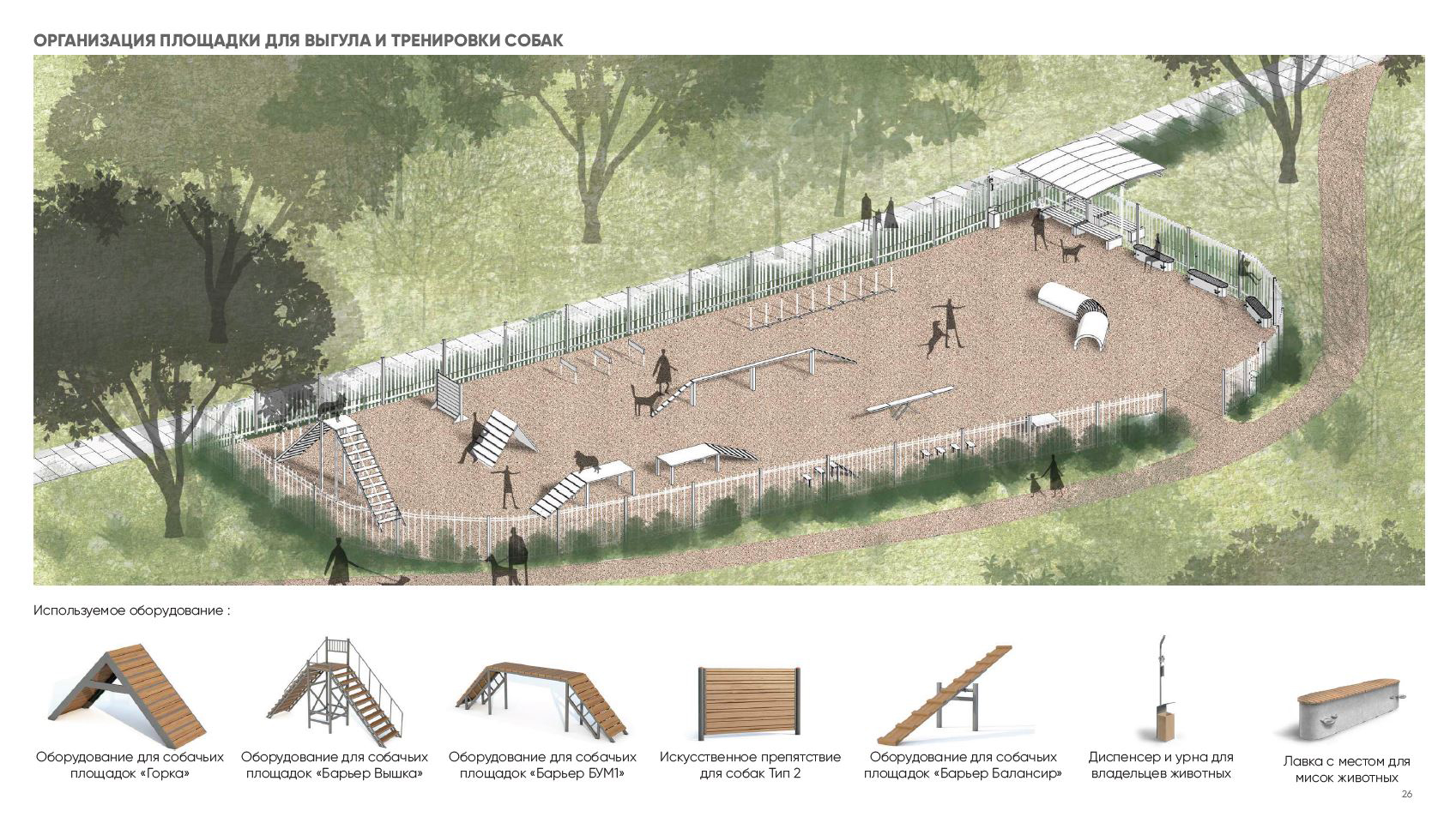 Собачья площадка в парке Оккервиль-1