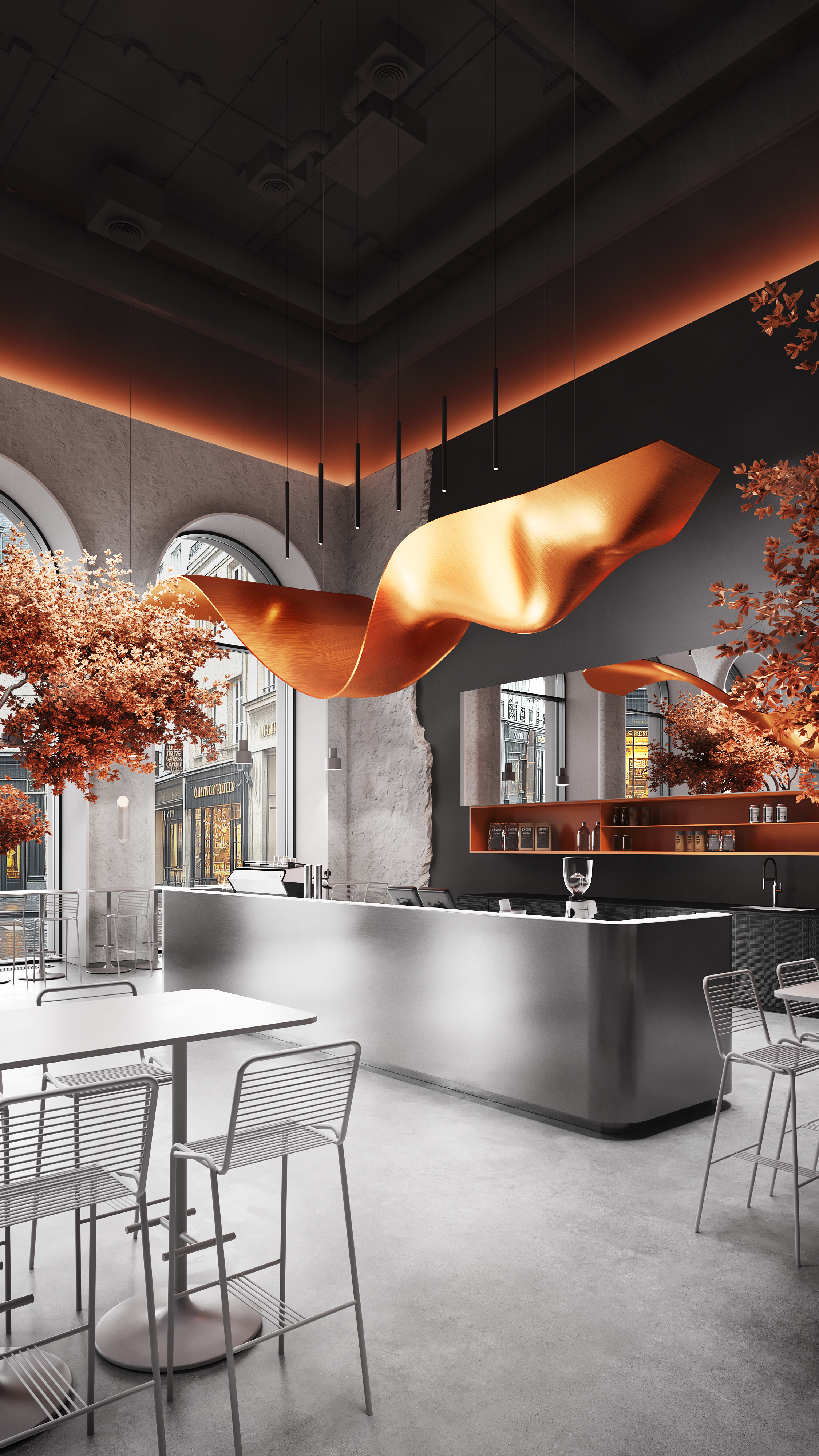 CAFE VISUALISATION（咖啡馆室内可视化项目）丨C  RENDER-8