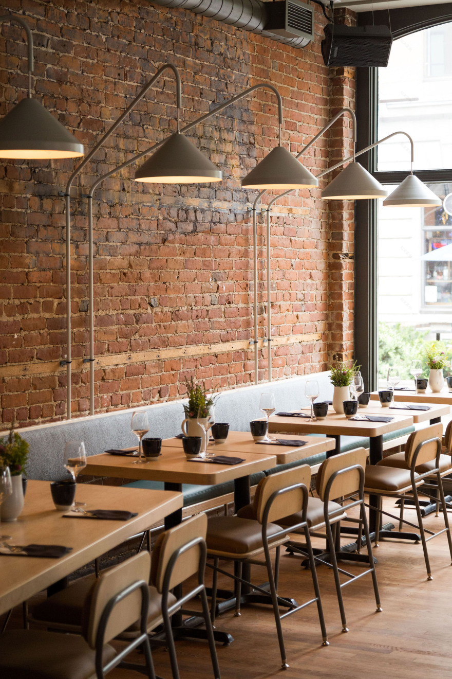 Atelier Filz designs bespoke lighting and chairs for restaurant in Quebec City-6