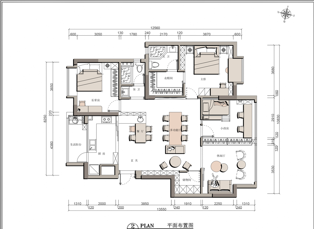 与光共屿｜无客厅化 137m²,三代同堂-34